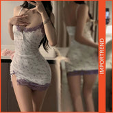 Sexy Lace Ice Silk Nightwear